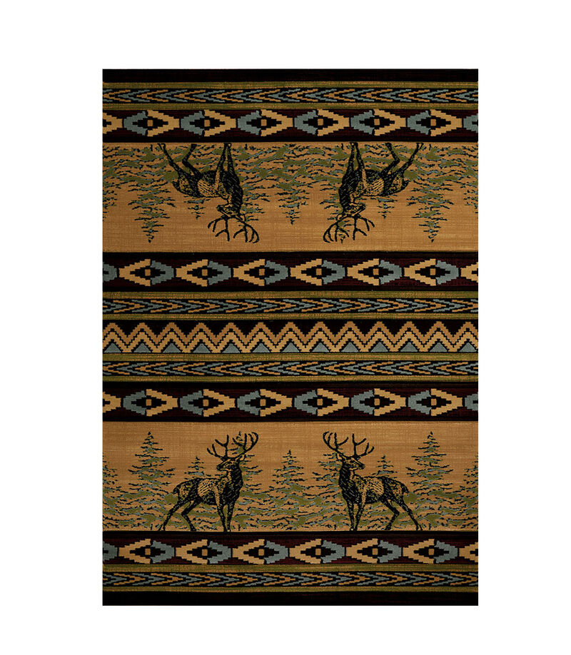 United Weavers Mule Deer Lodge Style Carpet Runner 31 X 88 Inches image number 0