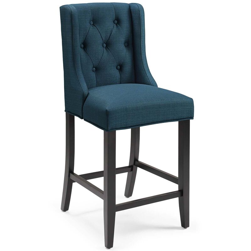 Baronet Tufted Button Upholstered Fabric Counter Stool image number 0