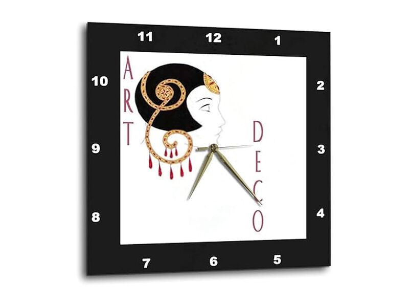 Deco Black Border Wall Clock 10 Inch Home Decor image number 0