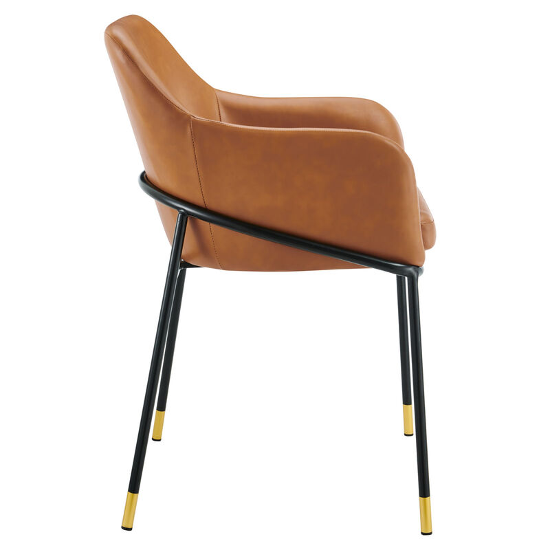 Jovi Vegan Leather Dining Chair Set of 2 image number 2