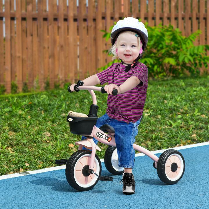 BreeBe Kids Adjustable Tricycle with Bell & Basket