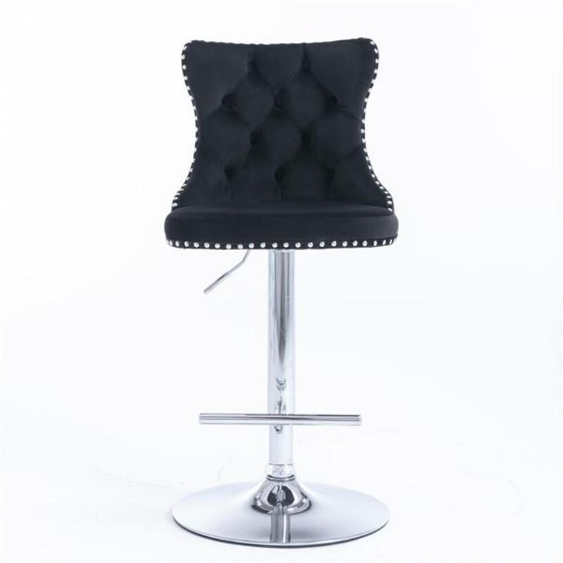 Swivel Barstools Adjustable Seat Height Counter Chairs for Kitchen & Bar