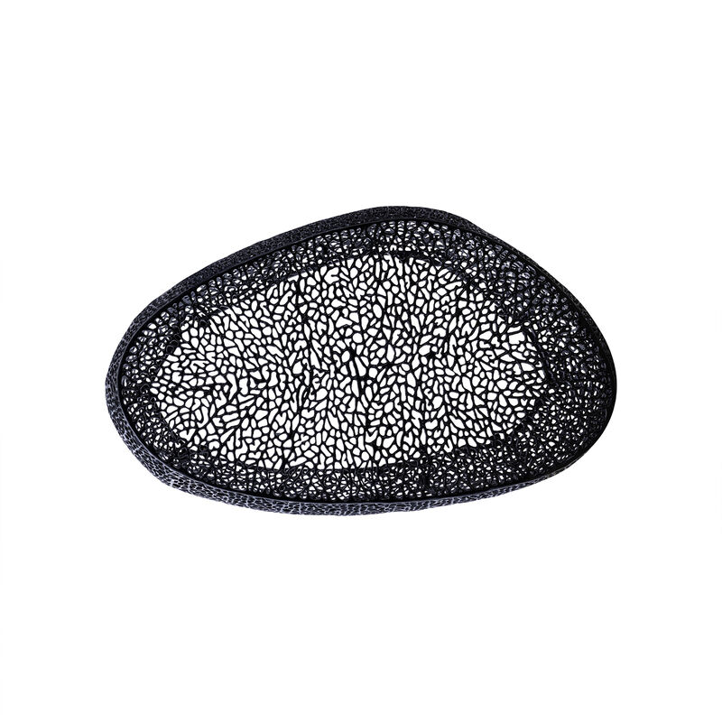 Iveressae Silver Oval Open-Mesh Coffee Table image number 9