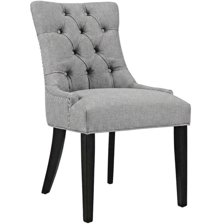 Tufted Upholstered Fabric Dining Chair for Kitchen and Dining Room, Beige