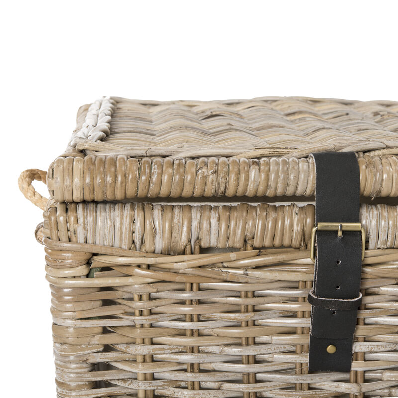 Caden 46" Wicker Storage Trunk image number 5