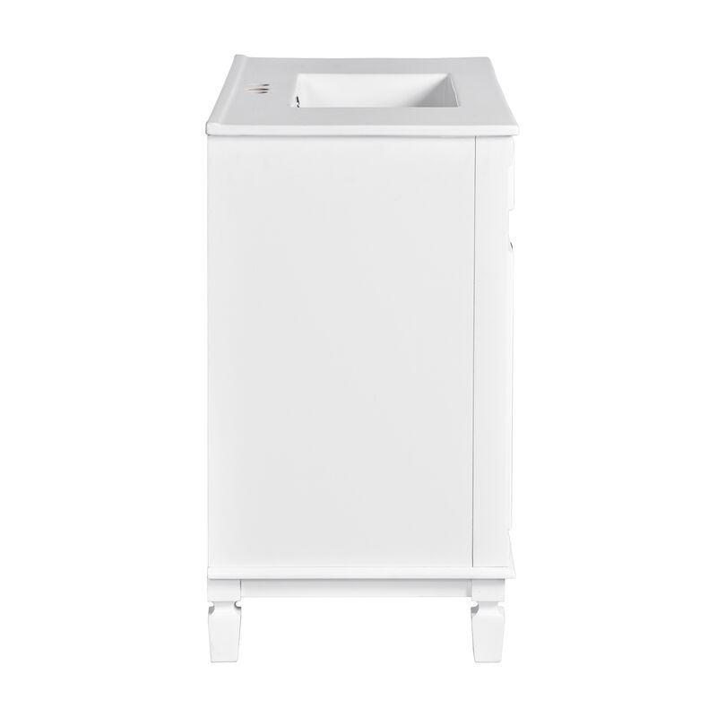 36 in. W Modern Bathroom Vanity with Sink and Top, 2 Soft-Close Doors and Storage Cabinet image number 4