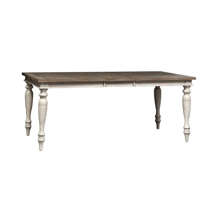 Liberty Furniture Whitney 5 Piece Rectangular Table Set in Antique Linen w/ Weathered Gray