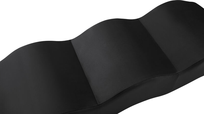 Meridian Furniture Wave Black Velvet Bench