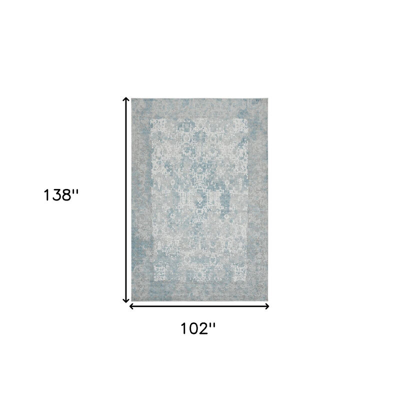 HomeRoots 8' X 10' Brown And Gray Wool Plaid Hand Tufted Area Rug image number 3