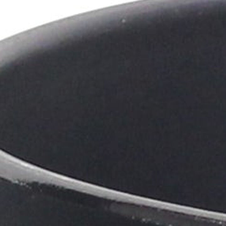 HomeRoots 7" Black Recycled Plastic Indoor Outdoor Round Pot Planter
