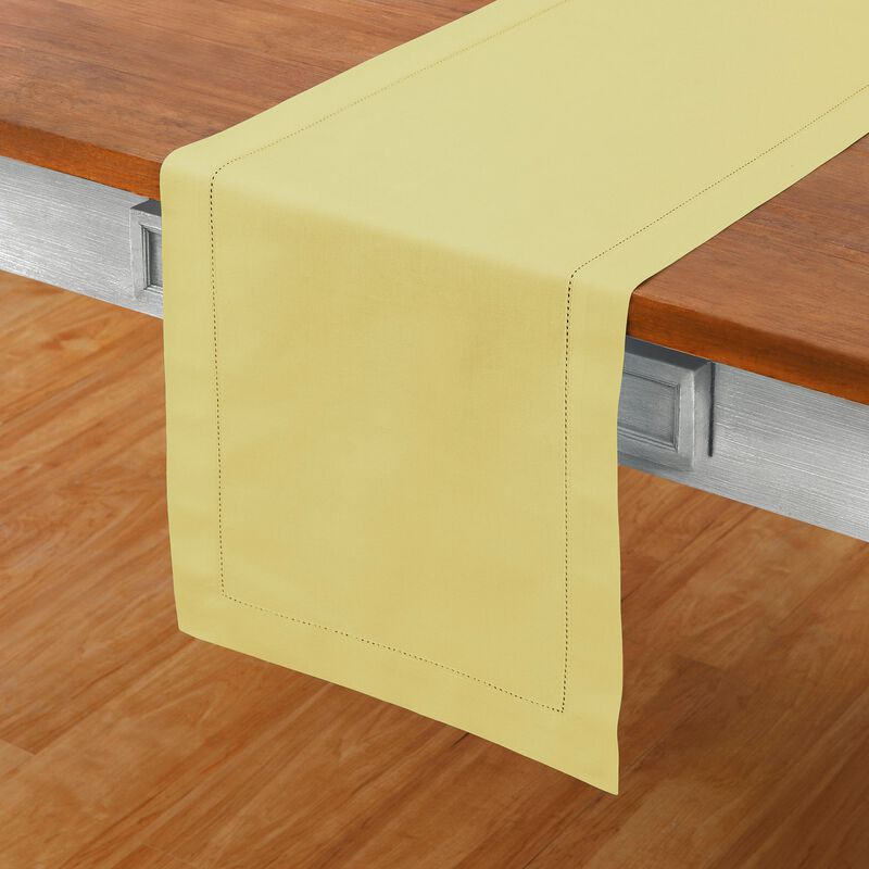 Christmas Cotton Linen Hemstitch Table Runner, Solino Home