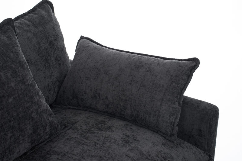 TATEUS 4-Seat L Shaped Modern Sofa Modular Sectional