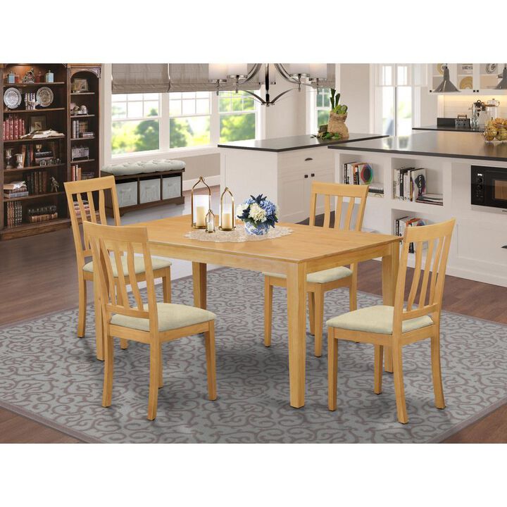 5 Pc Dinette Table set - Kitchen dinette Table and 4 Dining Chairs