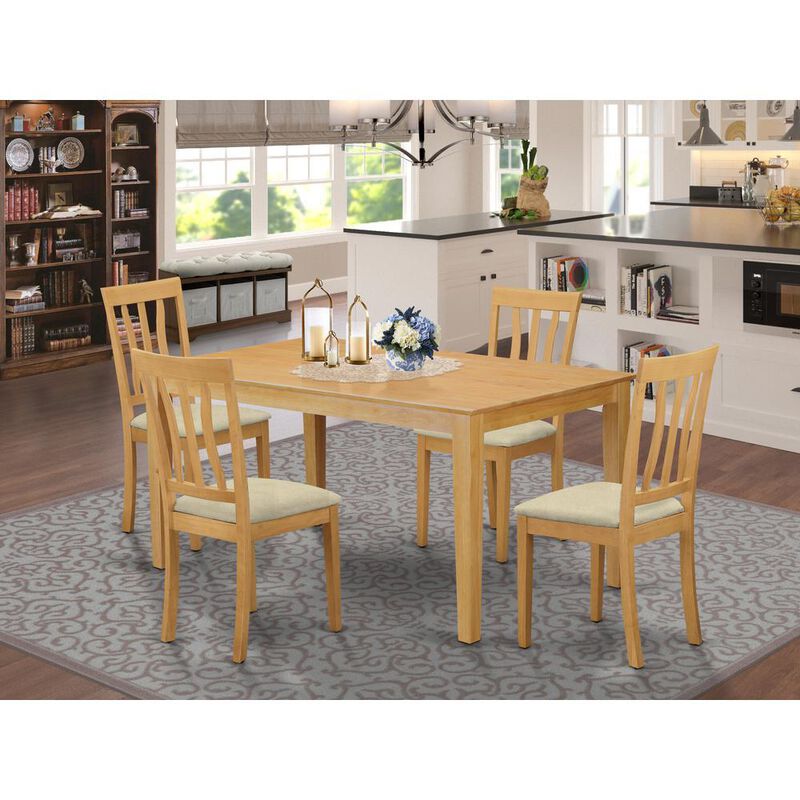 5 Pc Dinette Table set - Kitchen dinette Table and 4 Dining Chairs
