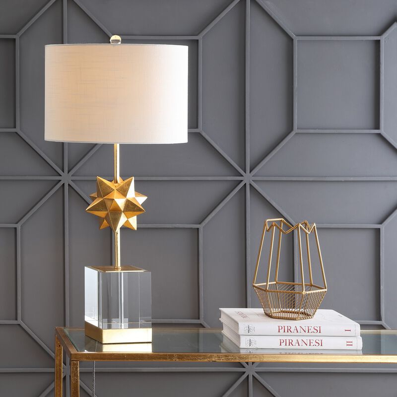 Estelle LED Metal/Crystal Table Lamp