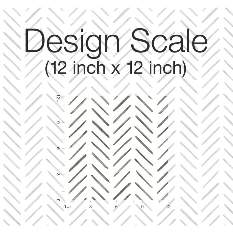 Painted Herringbone Black Wallpaper (Double Roll) image number 4