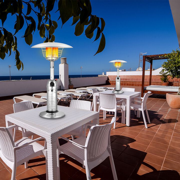 11 000 BTU Portable Tabletop Propane Patio Standing Heater