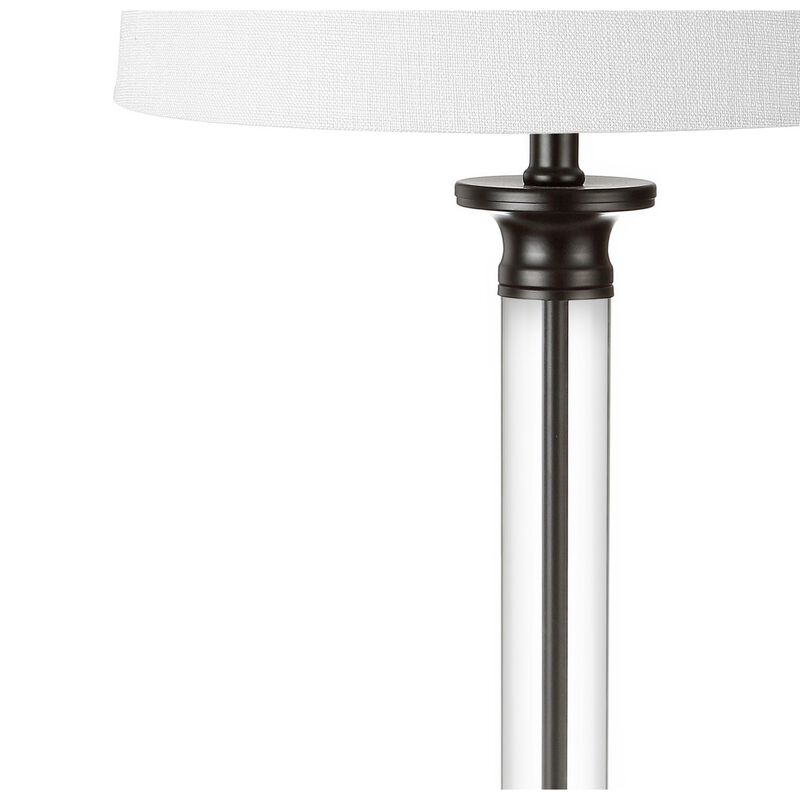 Mason Glass and Metal LED Table Lamp