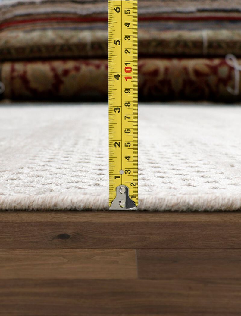 Pasargad Home Amari Hand-Loomed Bsilk & Wool Beige Area Rug- 5' 4" X 7' 8" image number 4