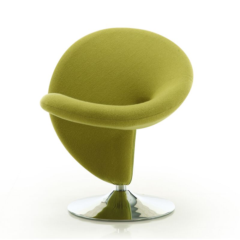 Curl Green Swivel Accent Chairs (Set of 2)