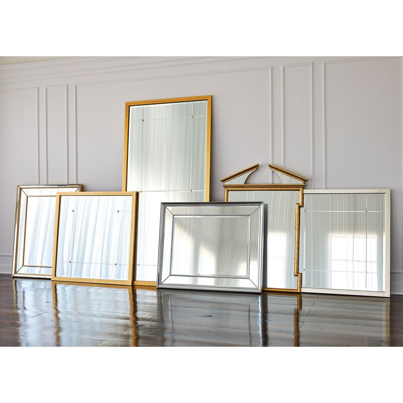 Beaumont Square Mirror- Silver