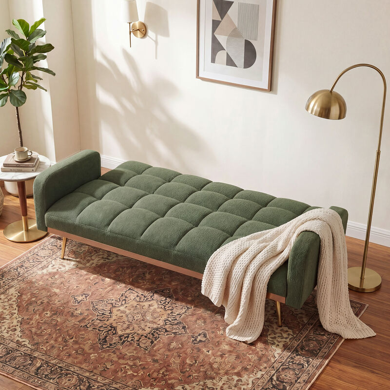 Wosdik Teddy Fleece Adjustable Futons image number 2