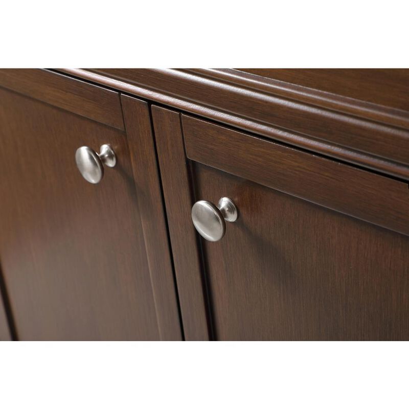 Elegant Kitchen and Bath 72 inch double bathroom vanity in teak