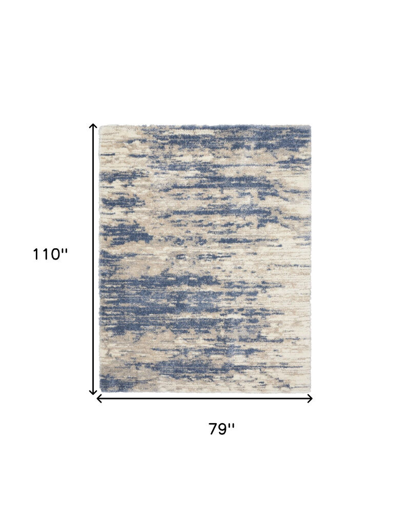 HomeRoots Abstract Shag Area Rug image number 2