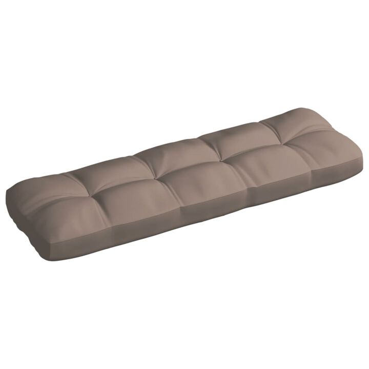 vidaXL Pallet Sofa Cushion Taupe 47.2"x15.7"x4.7"