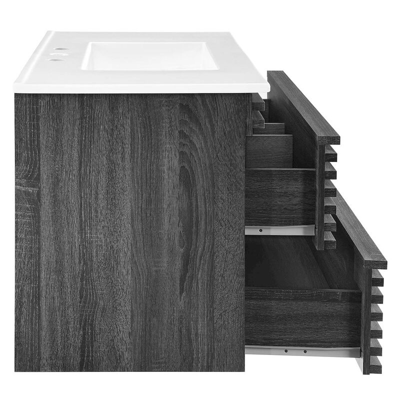Render 36" Wall-Mount Bathroom Vanity image number 4