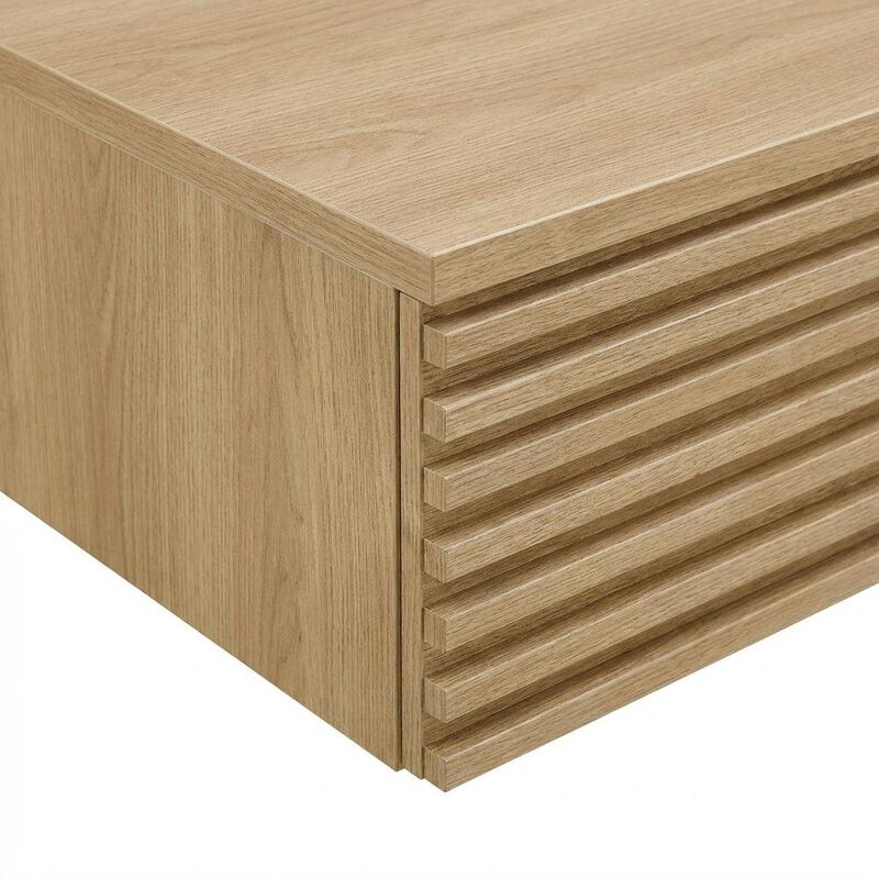 Wall Mount Wood Office Desk in Modern Design for Computer Workstations image number 6