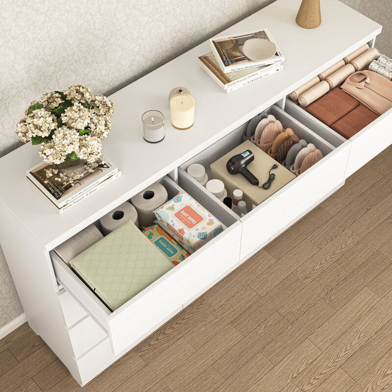 Flemwu 12 Drawers Double Dresser image number 6