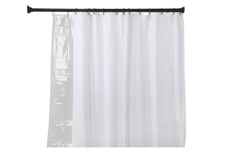 Adjustable 72 Proof Aluminum Double Shower Curtain Rods image number 6