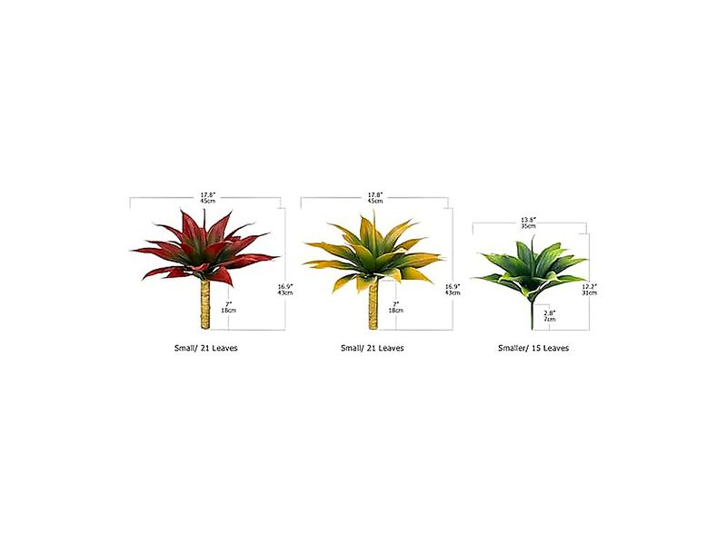 Artificial Agave Plants Large UV Resistant Fake Planters Indoor Outdoor Tropical image number 2