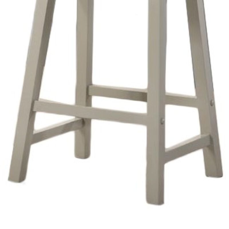 Streamdale Set Of 2 Alonzo Light Gray Backless Ergonomic Counter Height Stool image number 3