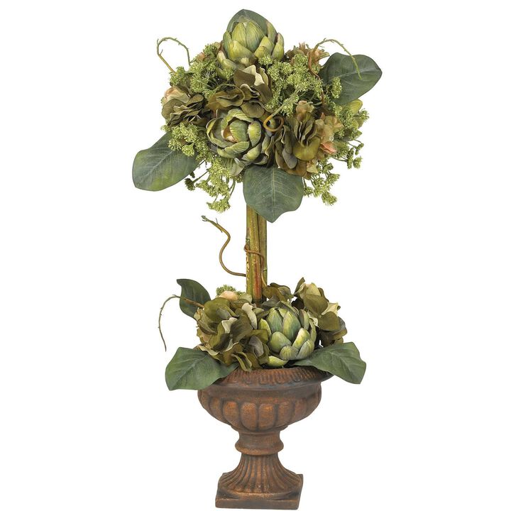 Nearly Natural 24-in Artichoke Topiary