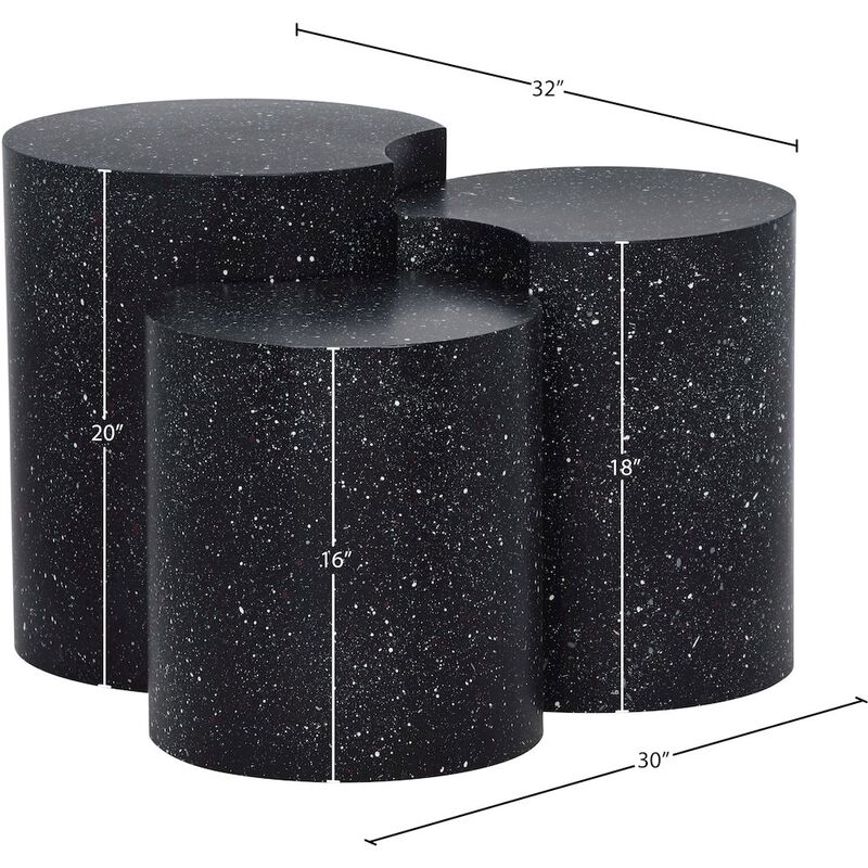 Meridian Furniture Dimple Black End Table