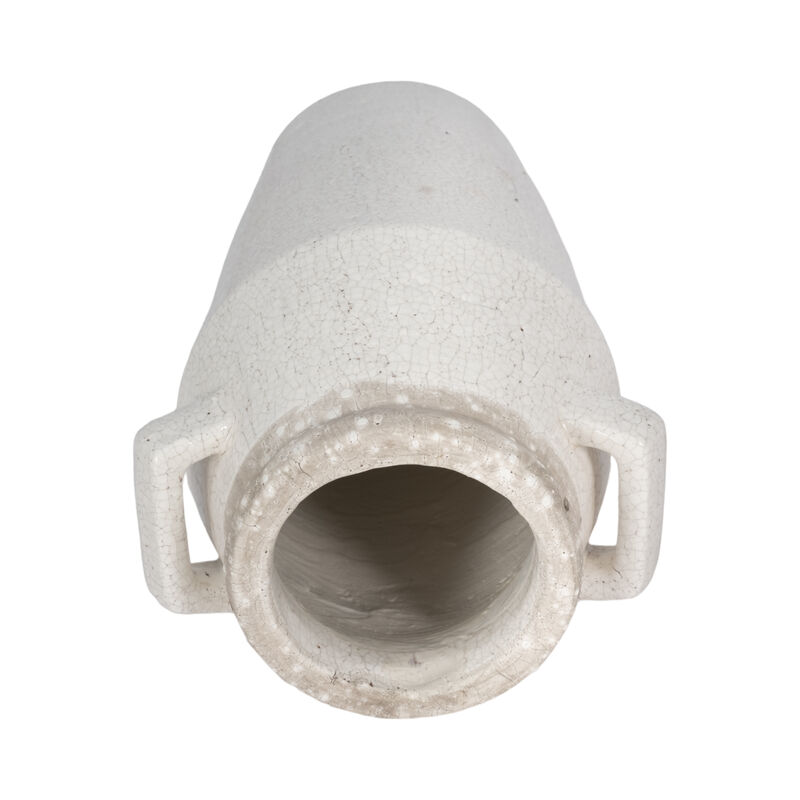14" Ceramic Square Handle Vase