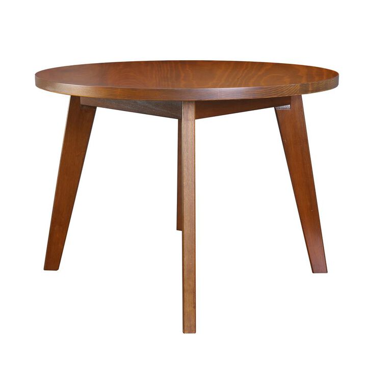 Genuine 24" Round Coffee Table with Solid American Gum - Sweet Oak