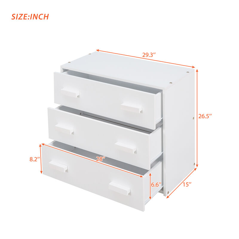 Merax Loft Bed with Cabinet and Shelf