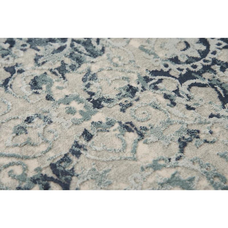 Power Loomed Cut Pile Polyester Rug, 5'3" x 7'6"