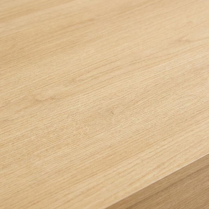 Modern Office Desk In Neutral Finish With Spacious Work Surface image number 5
