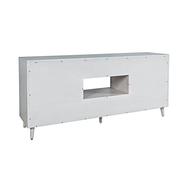 Jofran Reece 70 Mid-Century Modern Starburst TV Stand Console Storage Cabinet