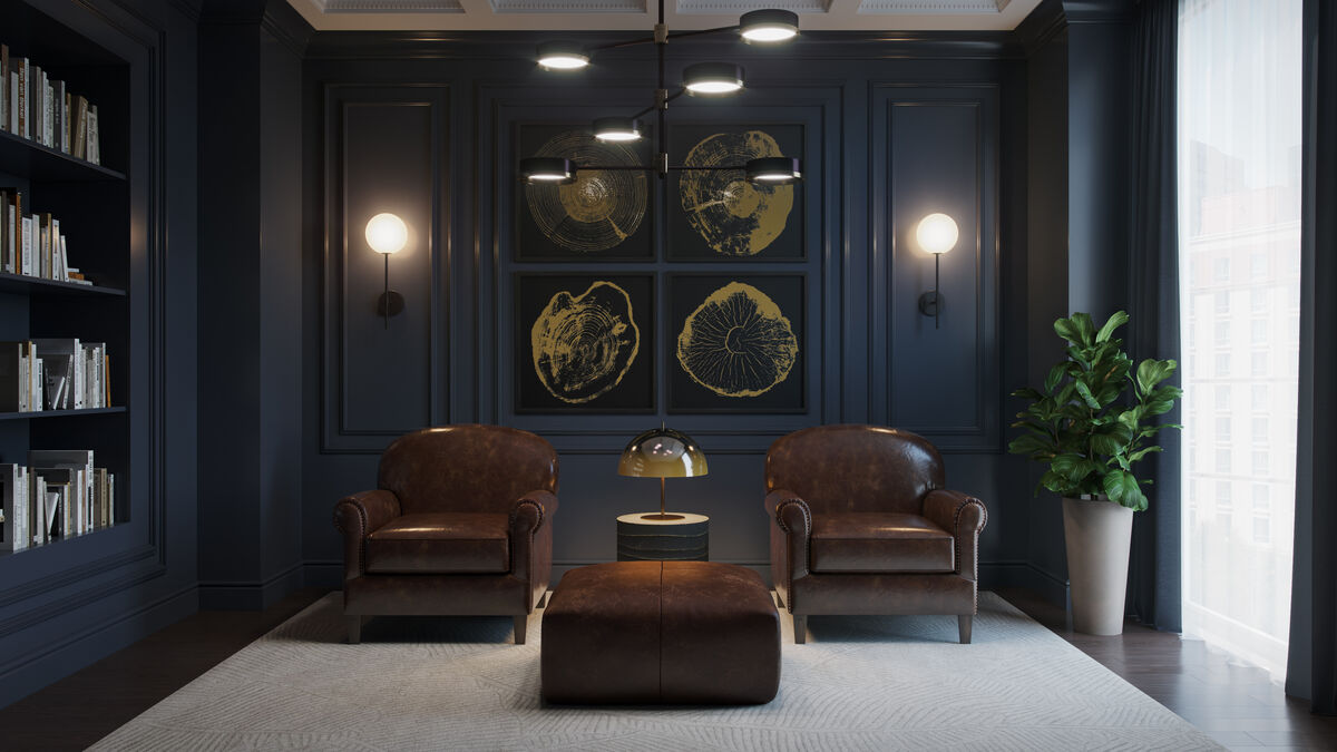 Elk Black Frosted Sconce