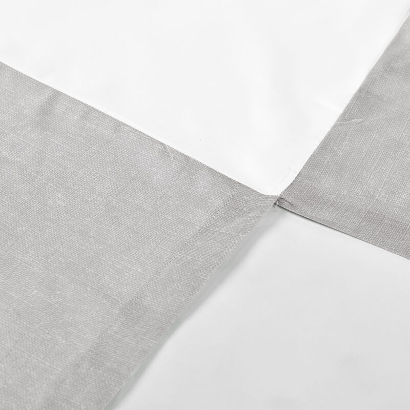 Printed Linen Textured Solid Crib Skirt Single