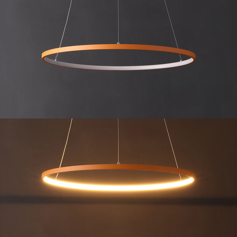 Brice Modern Contemporary Metal Round Dimmable Integrated LED Pendant