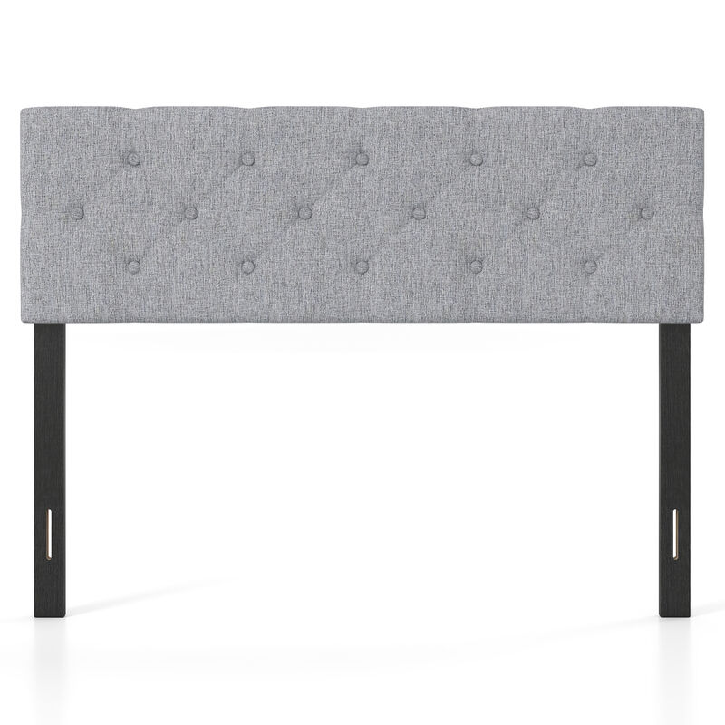Upholstered Bed Headboard Panel for Queen and Full Beds with Tufted Design image number 0