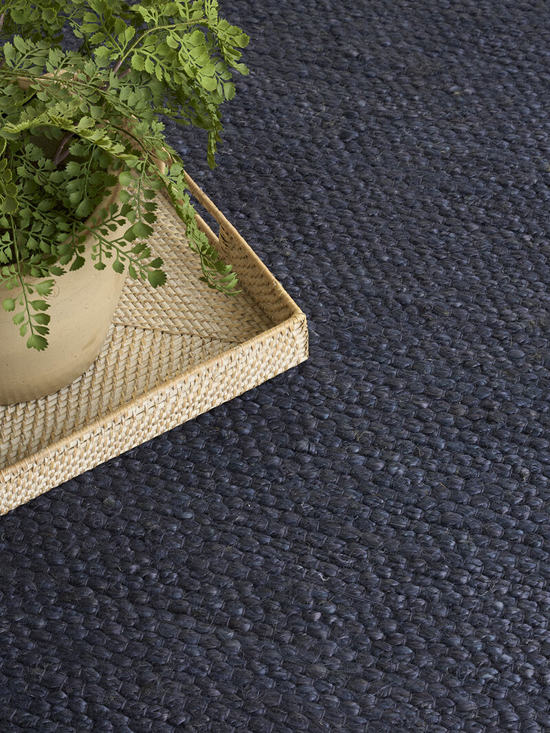 Natural Jute NJT01 Navy 5' x 7' Rug