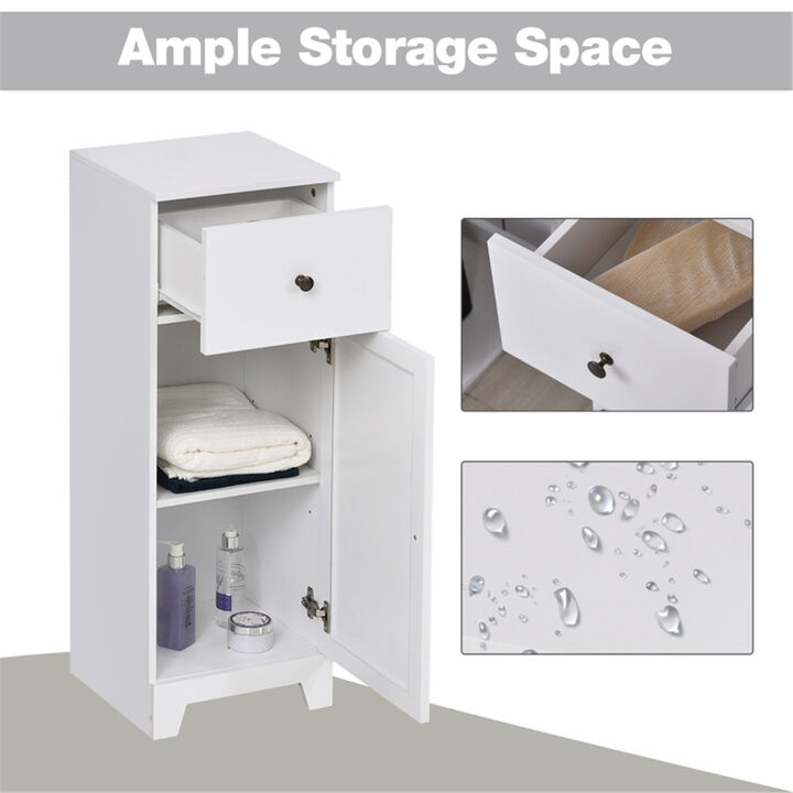 Multi-Purpose Paper Cabinet Side Table and Bathroom Storage Cabinet