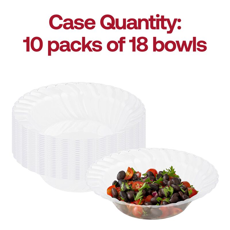 12 oz. Clear Flair Plastic Soup Bowls (90 Bowls) image number 5